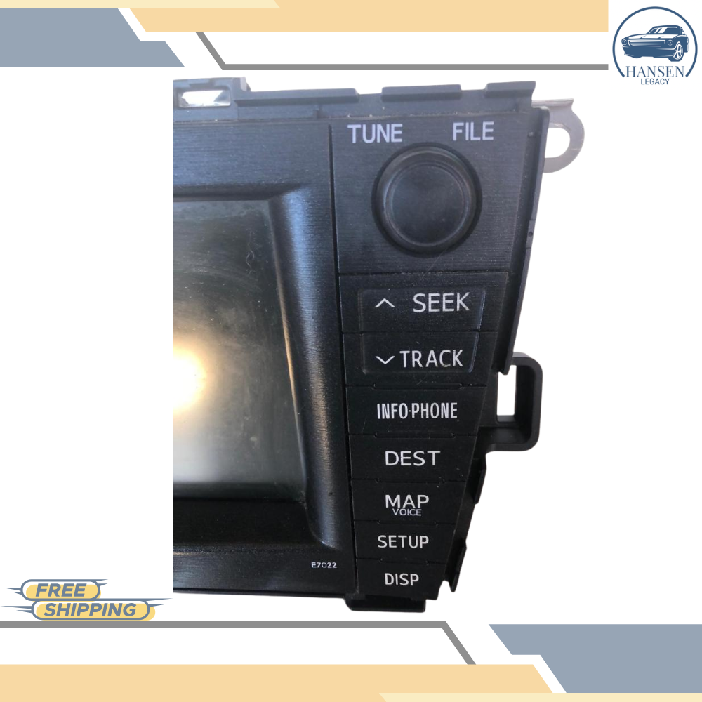 2010–2011 TOYOTA PRIUS DISPLAY SCREEN DASH MOUNTED NAVIGATION SATELLITE E7022 — view 5