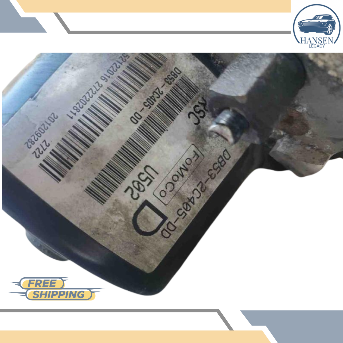 2013-13 Ford Explorer ABS Anti Lock Brake Actuator Pump thru 08/07/12 Unit — view 3