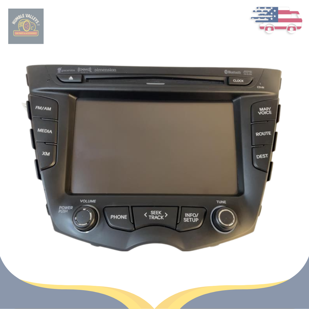2012–2015 Hyundai Veloster Radio Receiver Display Screen with Navigation — view 1