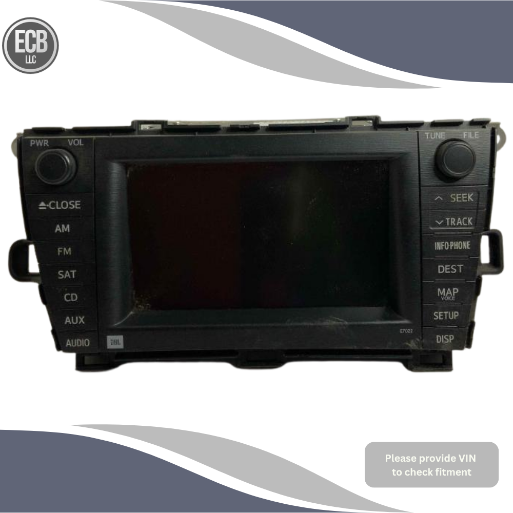 2010–2011 Toyota Prius Dash Display Screen Navigation OEM — view 1