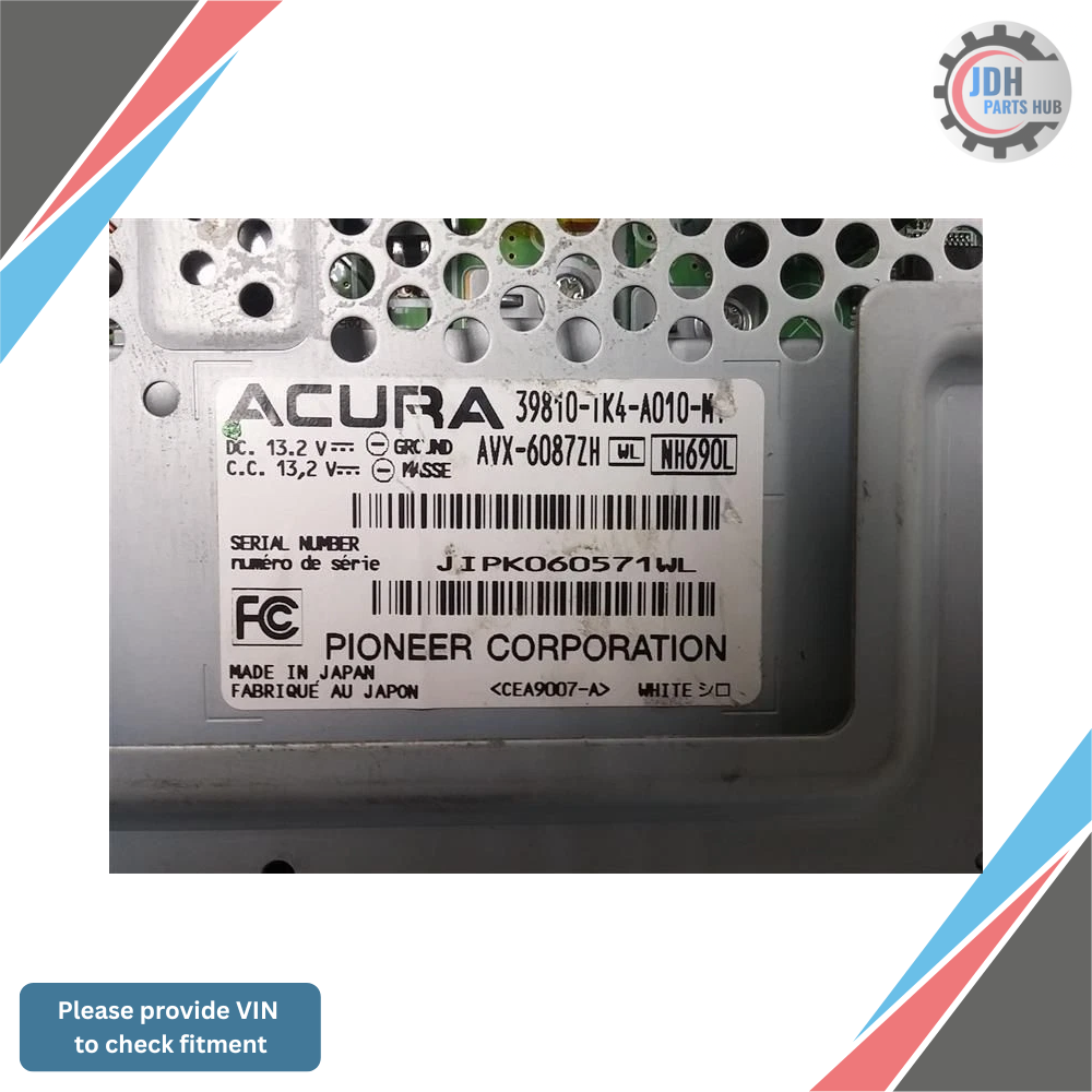 2009–2011 Acura TL Information TV Display Screen With Navigation OEM — view 4