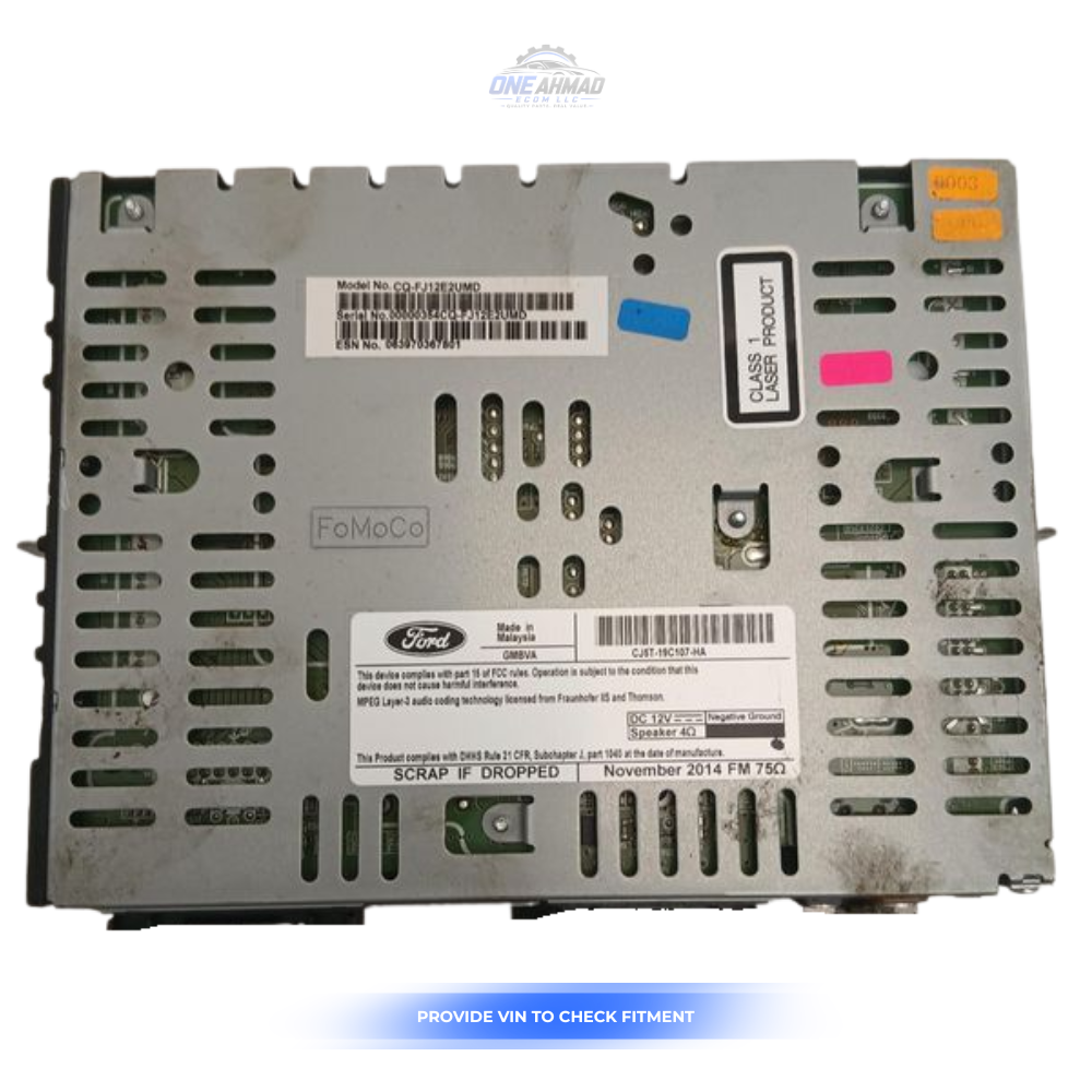 2015–2016 Ford Escape AM FM CD Radio Receiver CJ5T-19C107-HA OEM — view 3