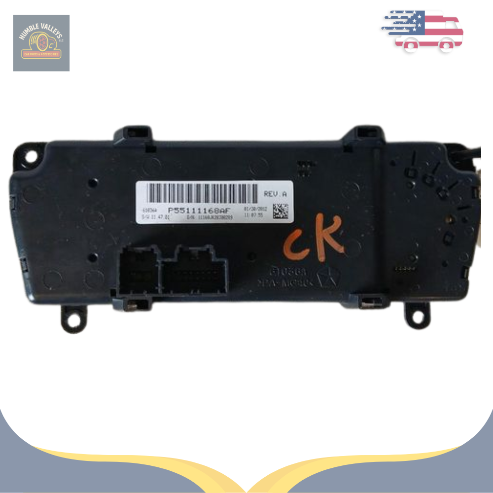 2011–2013 Jeep Wrangler Climate AC Heater Temperature Control OEM — view 2