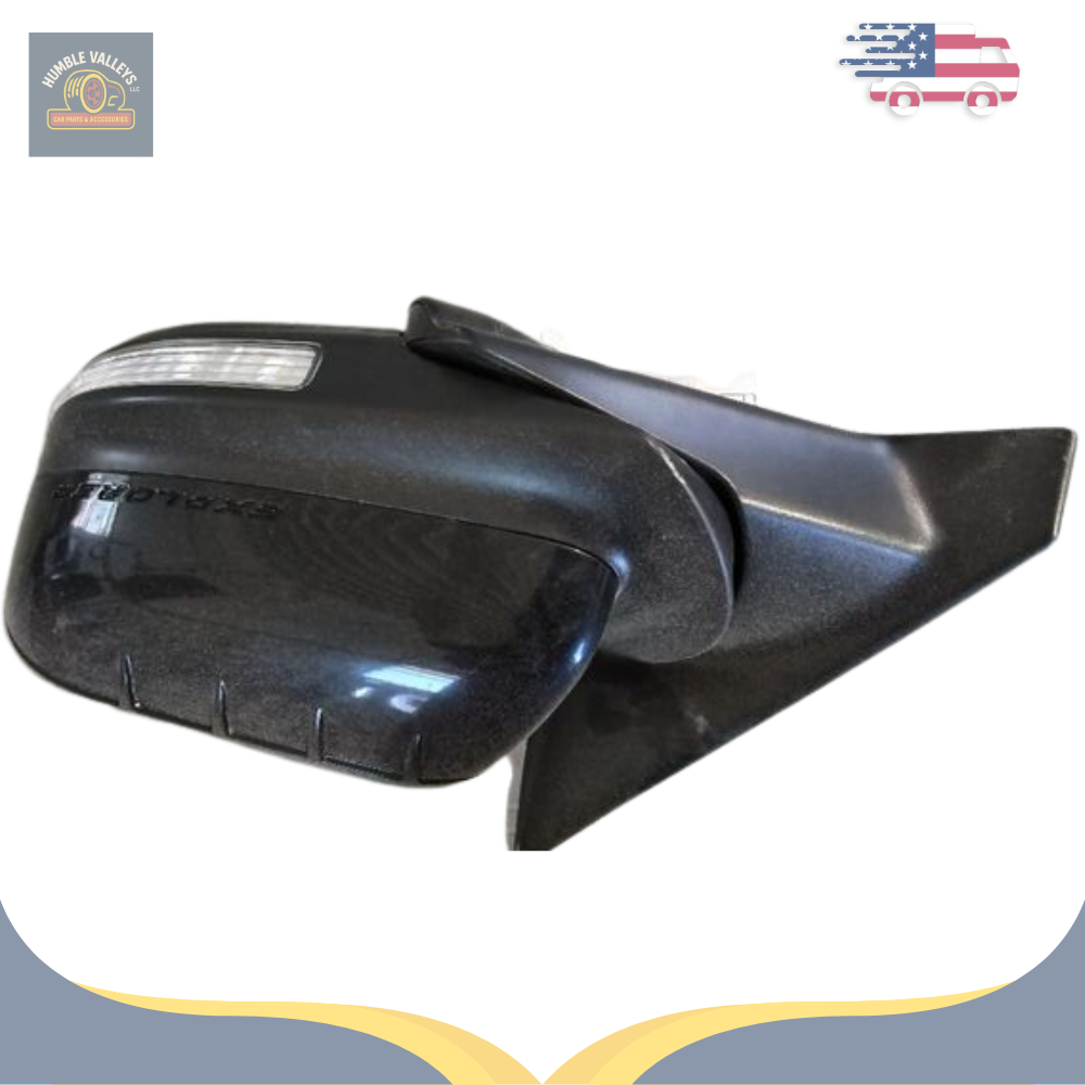 2011–2015 Ford Explorer Left Driver Side View Door Mirror Power Black OEM — view 3