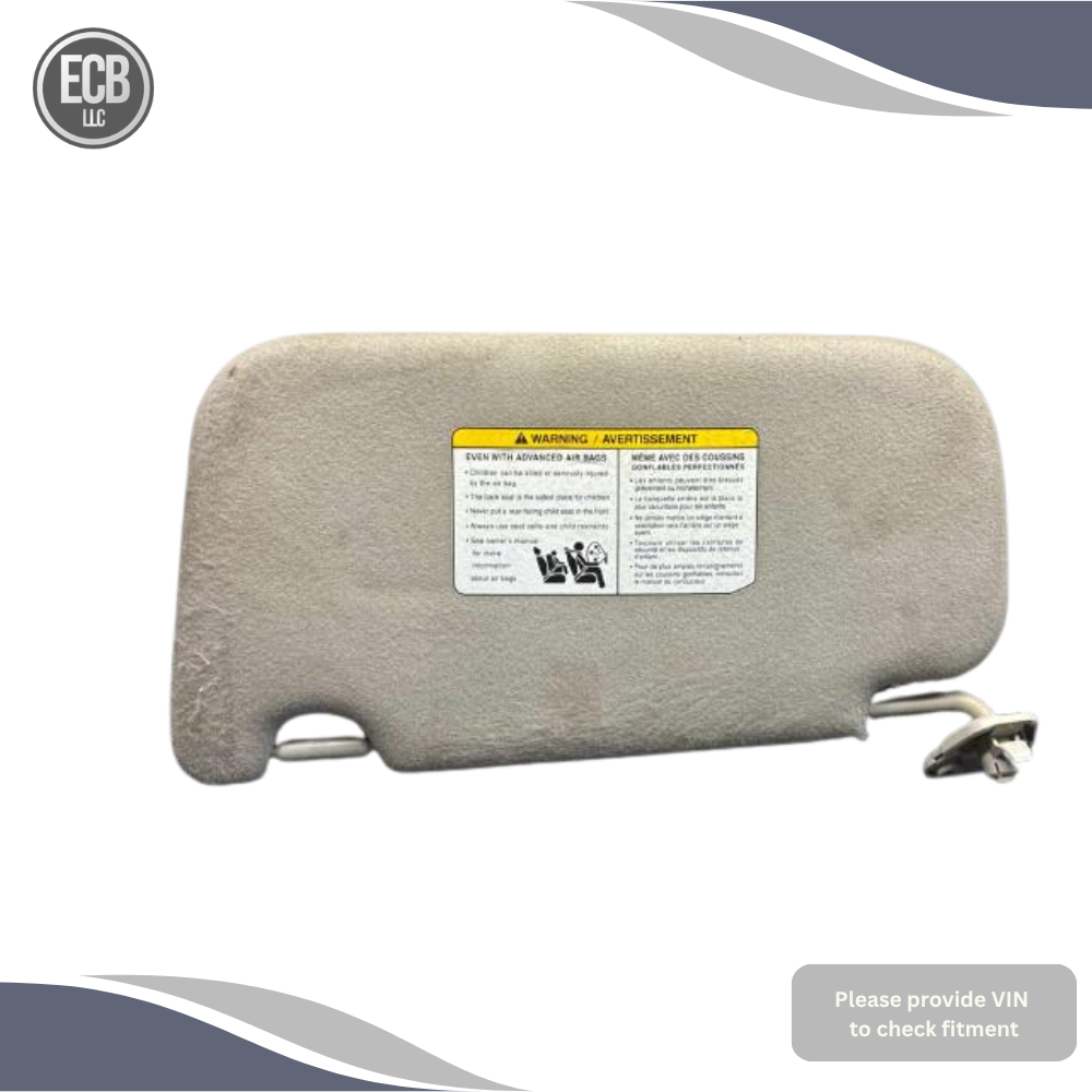 2013–2019 Nissan Sentra RH Passenger Sunvisor with Mirror OEM — view 2