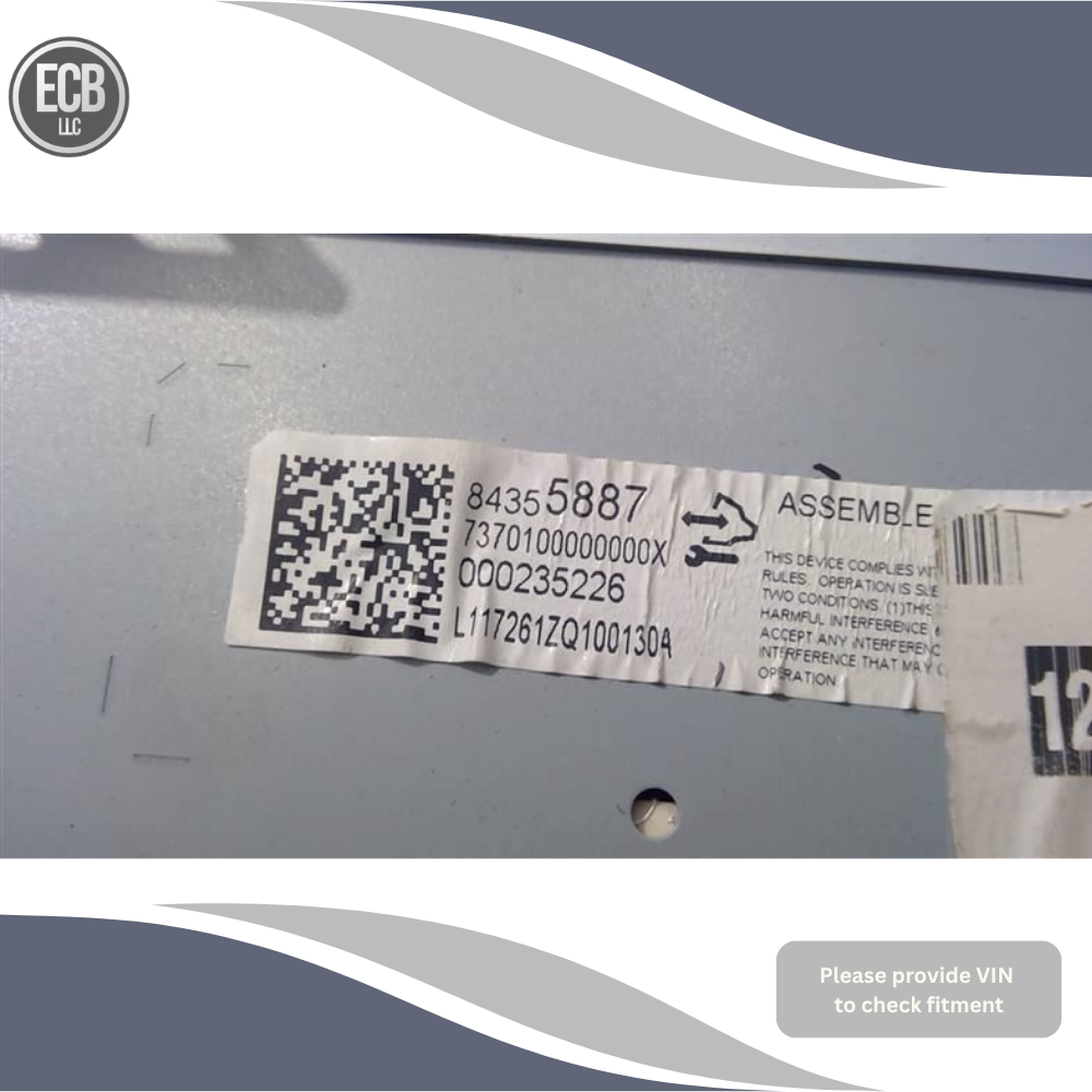 2018–2020 Chevrolet Impala Radio Receiver Display Screen OEM — view 3