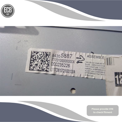 2018–2020 Chevrolet Impala Radio Receiver Display Screen OEM — view 3