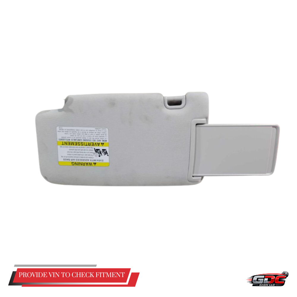2014–2016 Subaru Forester Passenger RH Sun Visor Gray OEM — view 2