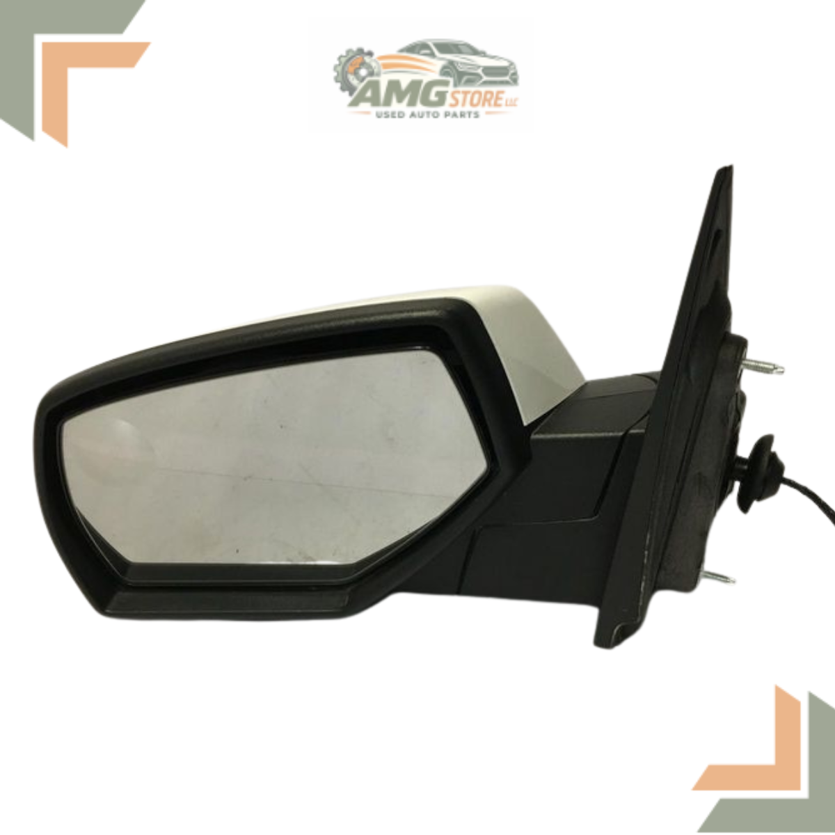 2014–2019 Chevrolet Silverado 1500 Left Driver Side View Door Mirror White LH — view 4