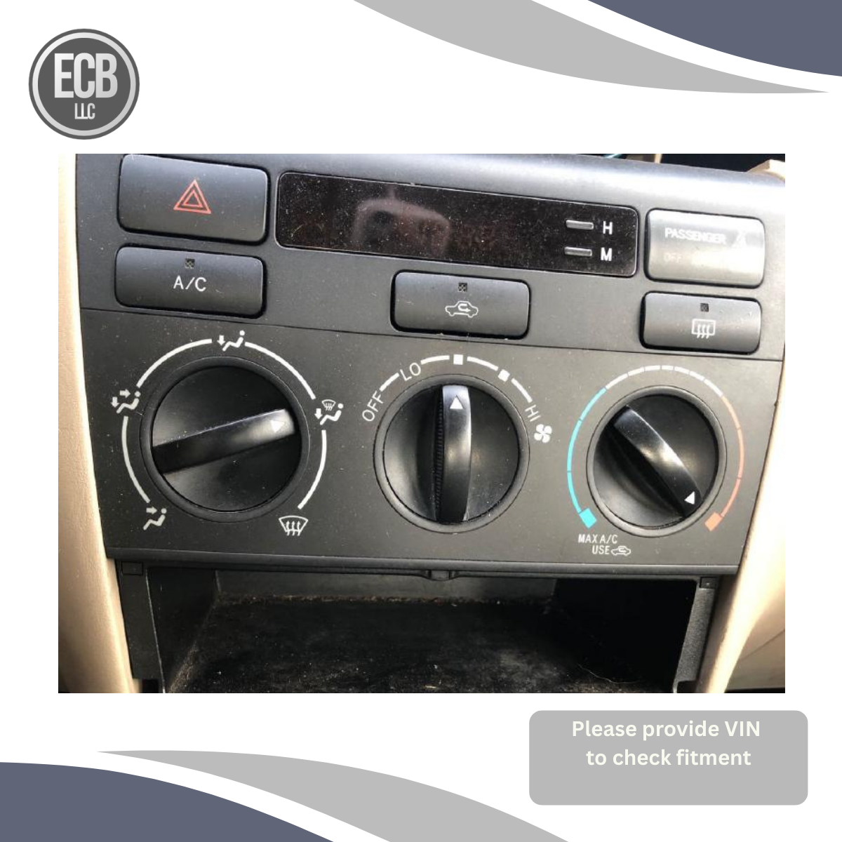 2003–2008 Toyota Corolla Manual AC Heater Climate Control OEM — view 1