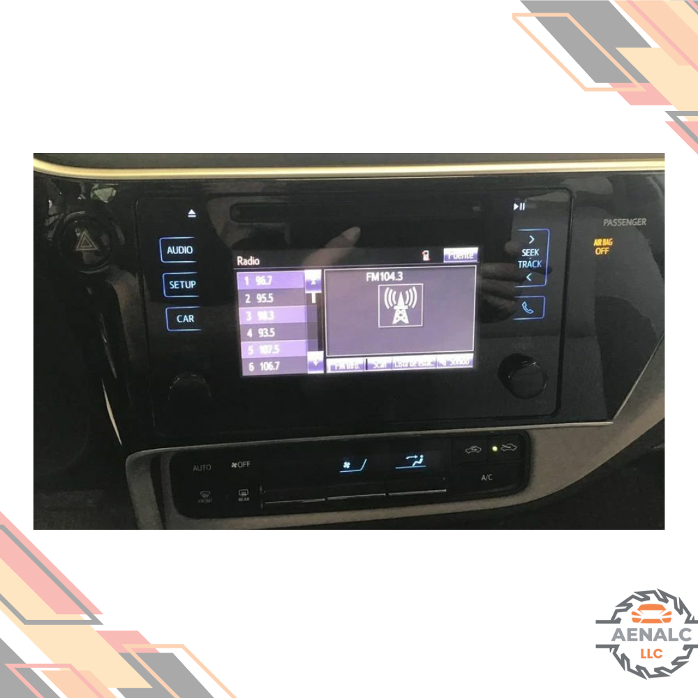 2017–2019 Toyota Corolla Radio Display Receiver OEM — view 2