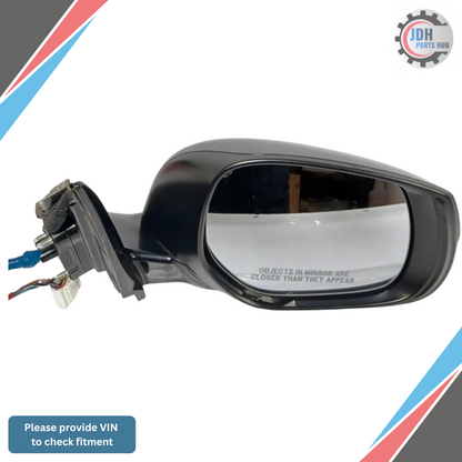 2014–2021 Infiniti Q50 Right Passenger Side View Door Mirror Heated Black OEM — view 3