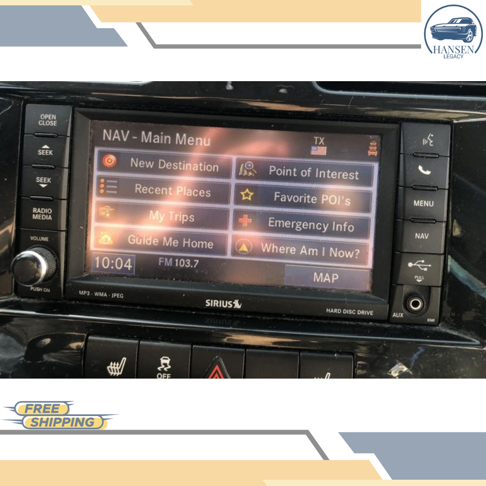 2013 Chrysler 200 AM-FM-CD-DVD-H<wbr/>DD Navigation UConnect Radio RHR OEM — view 3