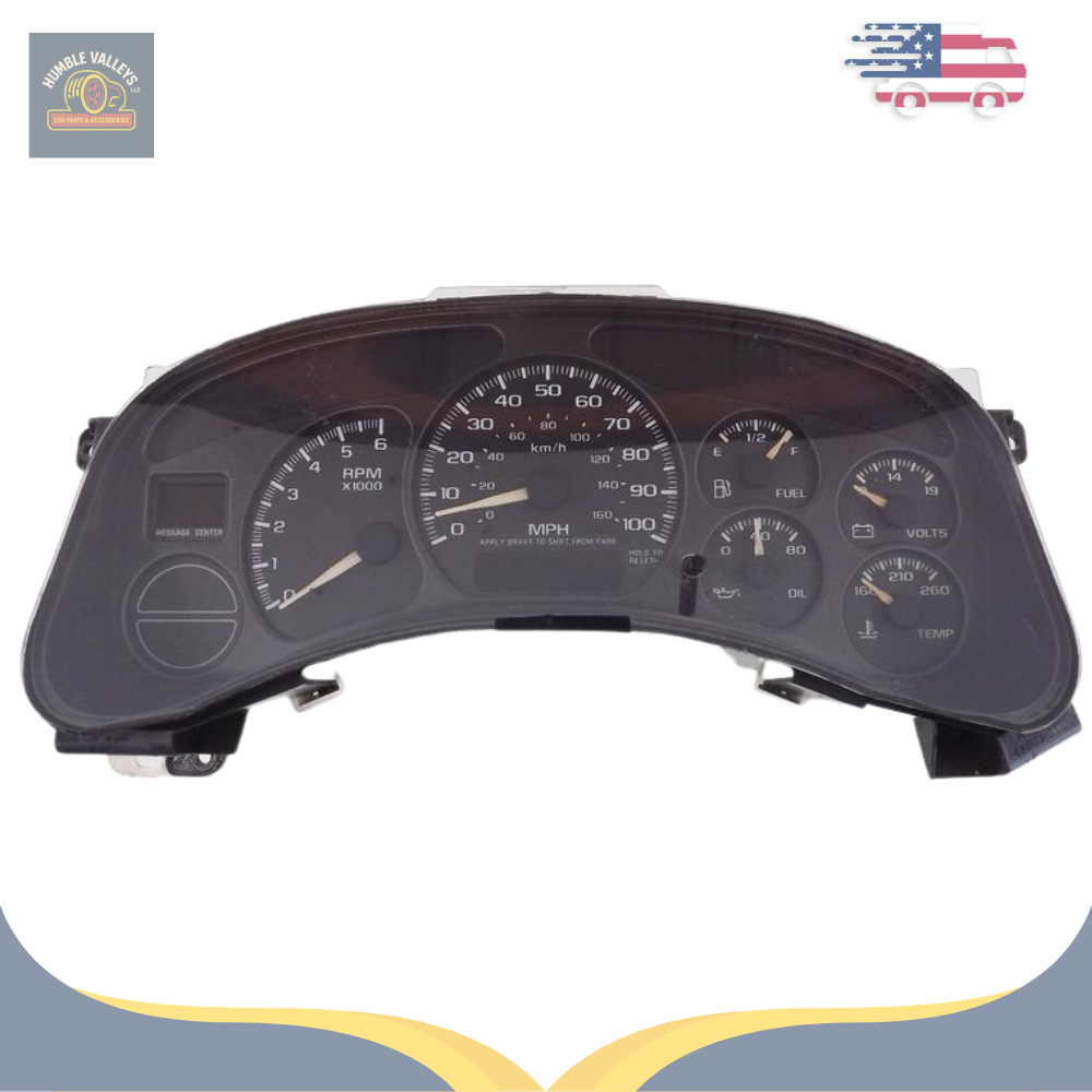 2000–2002 Chevrolet Tahoe Speedometer Speedo Cluster MPH OEM — view 1