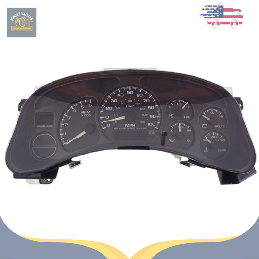 2000–2002 Chevrolet Tahoe Speedometer Speedo Cluster MPH OEM — view 1