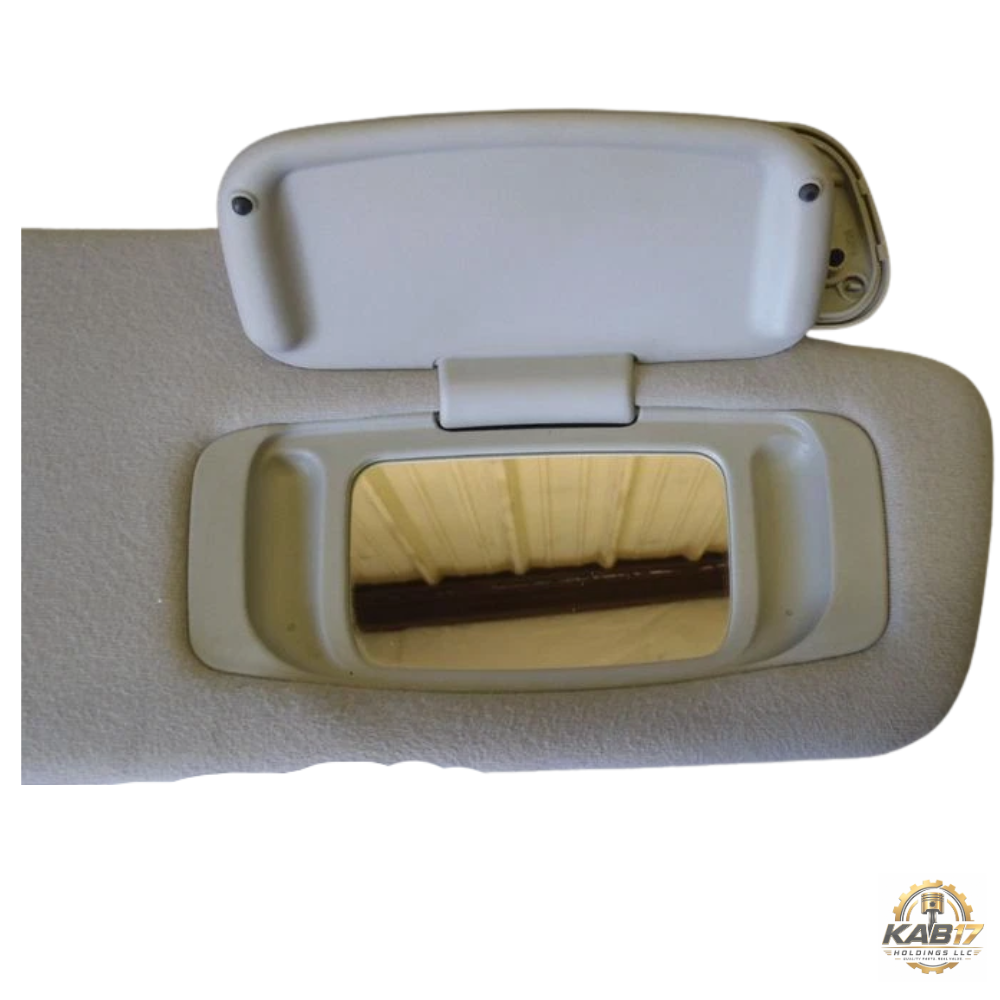 2009–2013 Toyota Tundra Gray Cloth Passenger RH Sun Visor Shade OEM — view 2