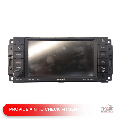 2011 Dodge Truck Ram 1500 AM FM Radio Receiver with Navigation with Display Screen OEM — view 1