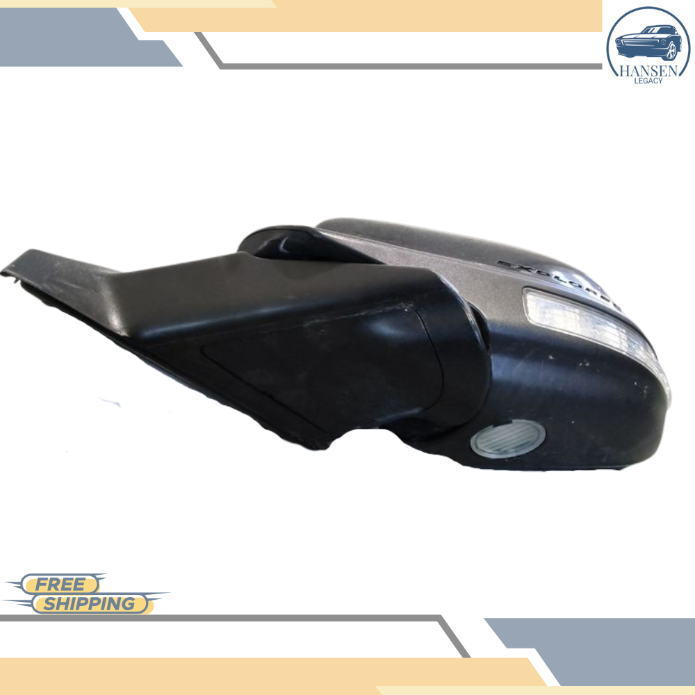 2011–2015 Ford Explorer Left Driver Side View Door Mirror Power Black OEM — view 2