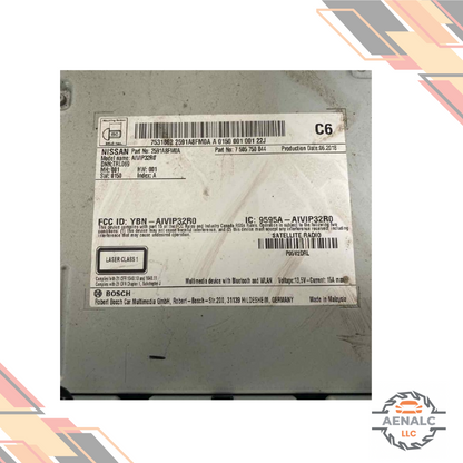 2018–2020 Nissan Rogue AM FM CD Radio Display Receiver Navigation OEM — view 3
