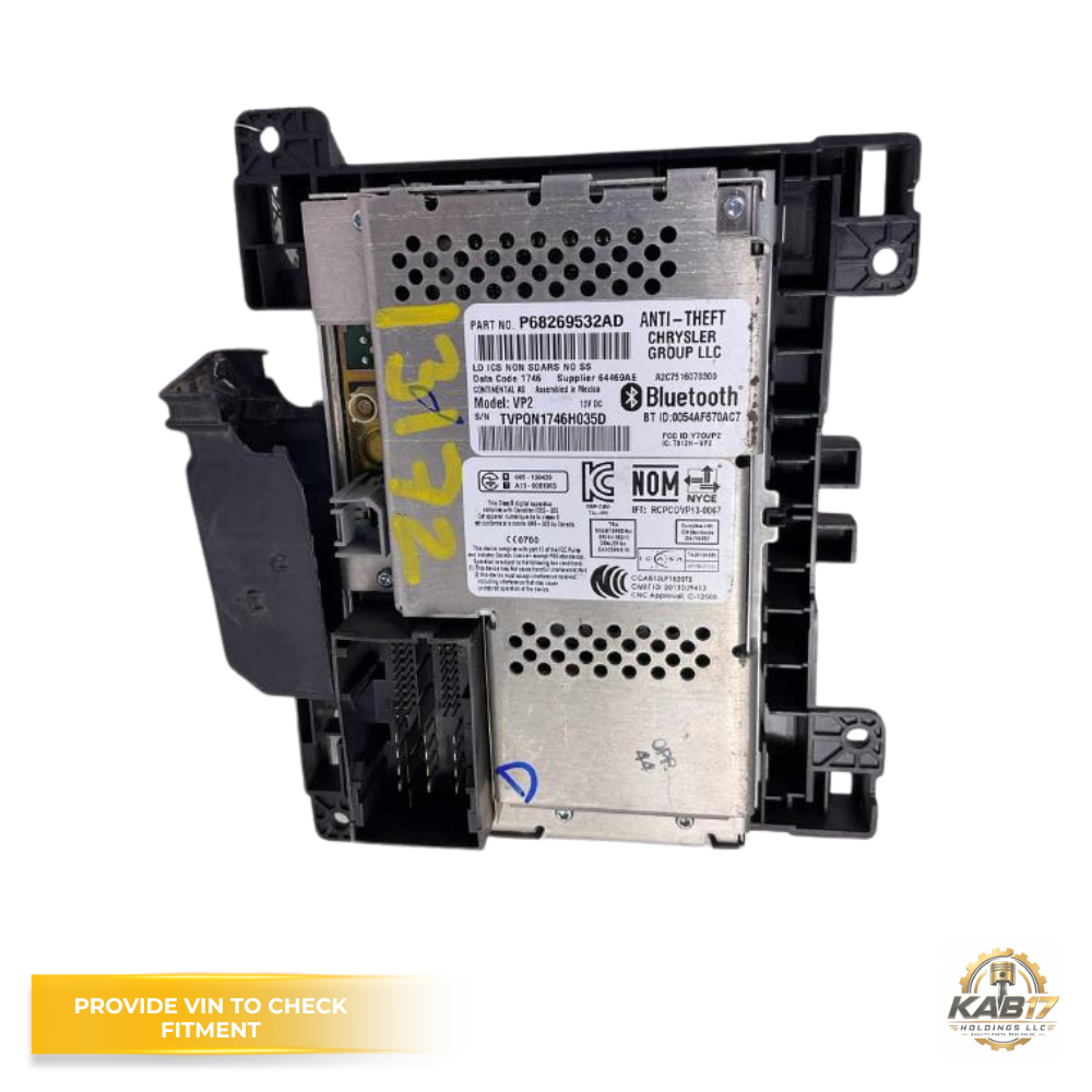 2015–2016 Dodge Challenger Radio Receiver with 5 INCH Touch Screen Display OEM — view 2