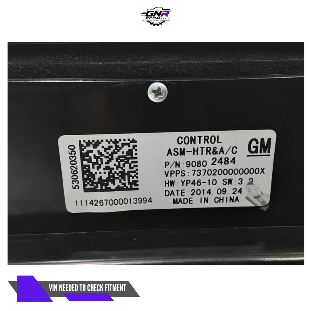 2014–2016 Buick LaCrosse AC Heater Temperature Control OEM — view 3