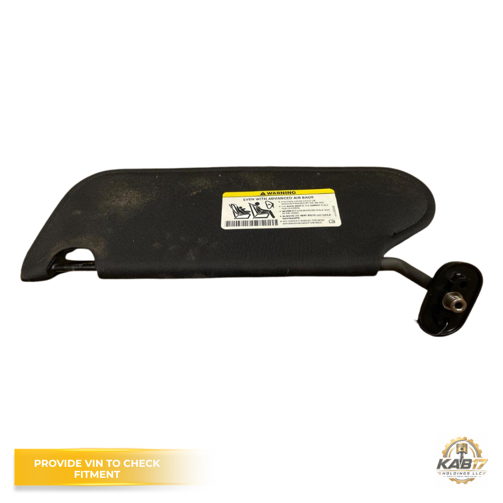 2011–2014 Chrysler 200 RH Passenger Sunvisor with Mirror Black OEM — view 2