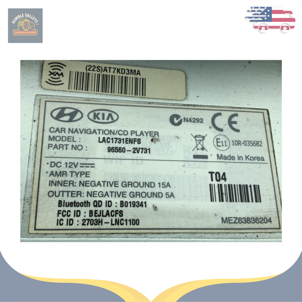 2014–2016 Hyundai Veloster Radio Display Receiver CD AM FM OEM 96560 2V731 — view 3