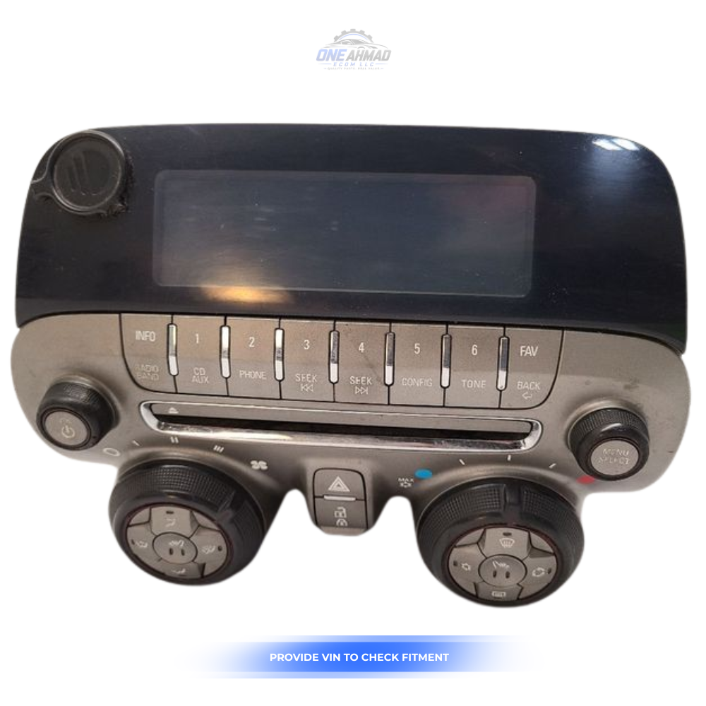2010–2012 Chevrolet Camaro Radio Control Panel KA1 OEM — view 1