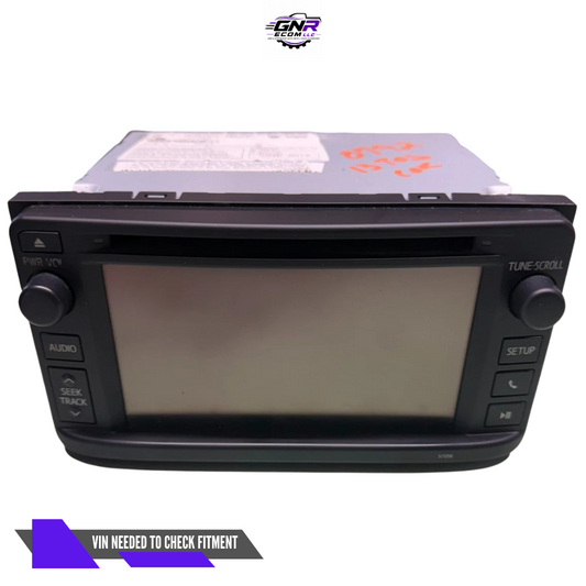 2013 Toyota Corolla CD Player Radio with Display Screen 57056 OEM — view 1