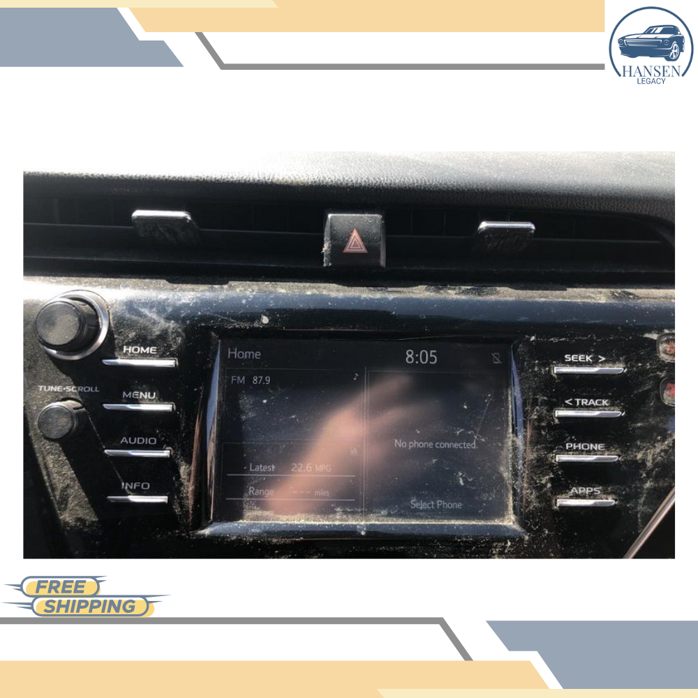 2018–2019 Toyota Camry Radio Receiver Display Screen OEM — view 2