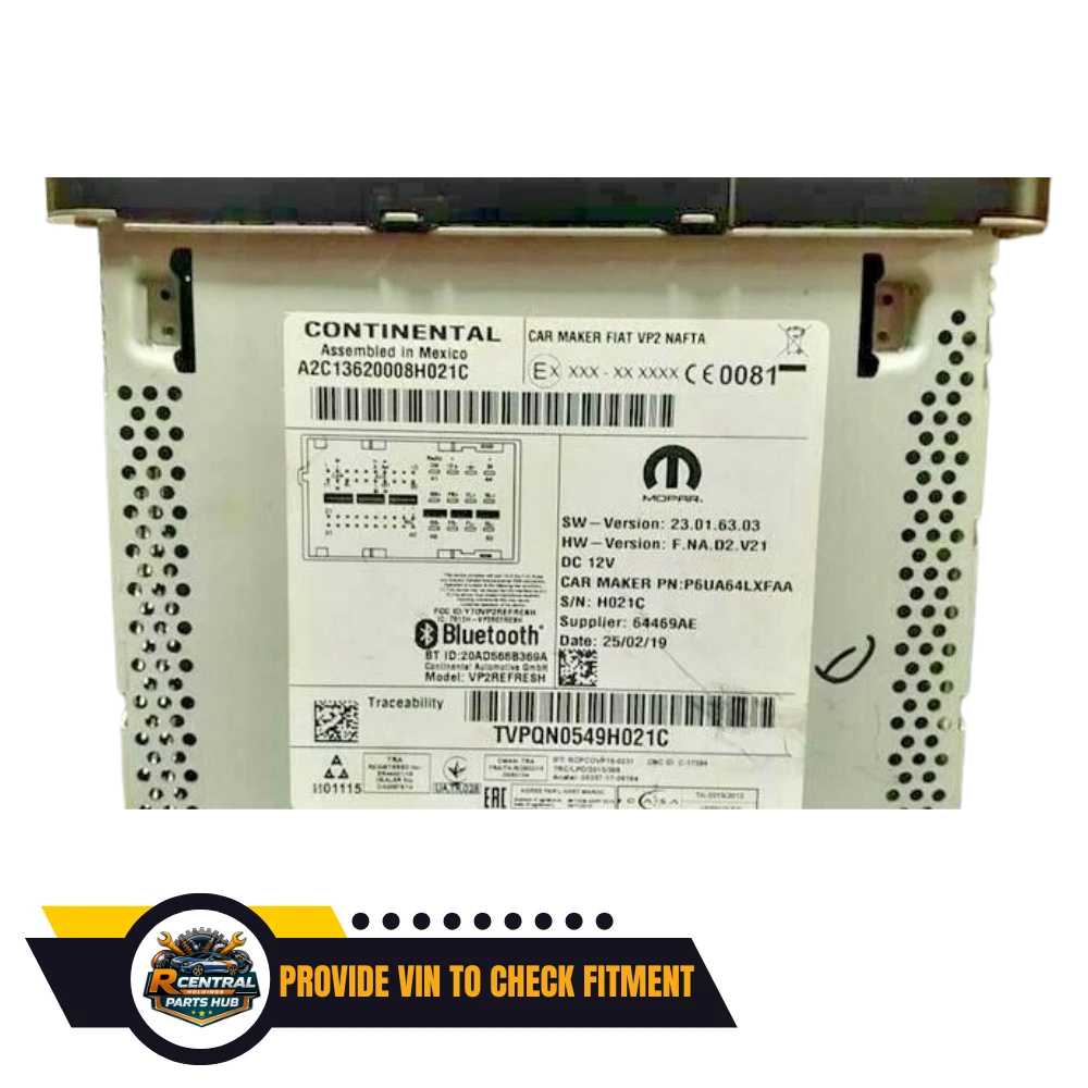 2018–2019 Ram PROMASTER Radio Display Receiver UConnect 1500 2500 3500 AM FM OEM — view 2