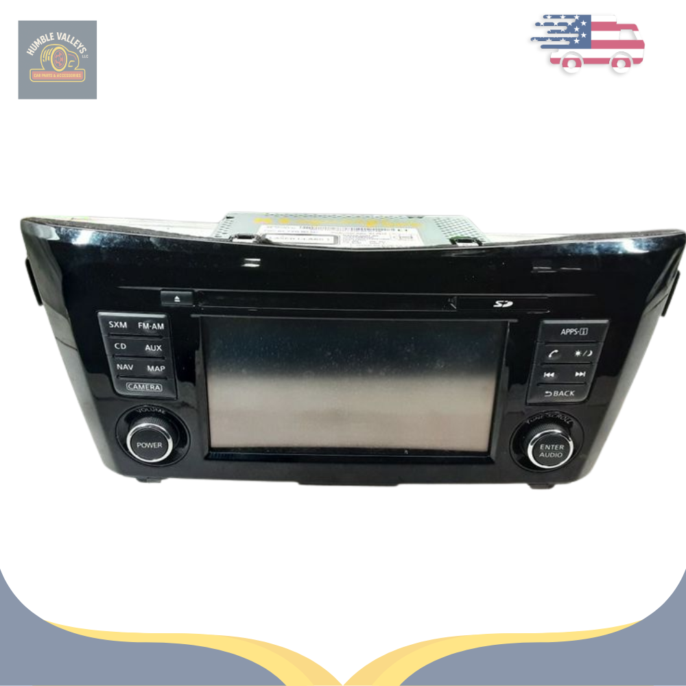 2014–2016 Nissan Rogue AM FM CD Navigation Radio Receiver OEM — view 1