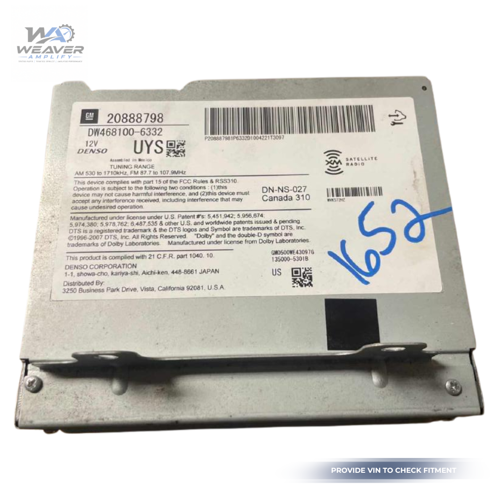 2010 Cadillac SRX Radio Receiver NAV AM FM CD DVD XM UYS OEM — view 2