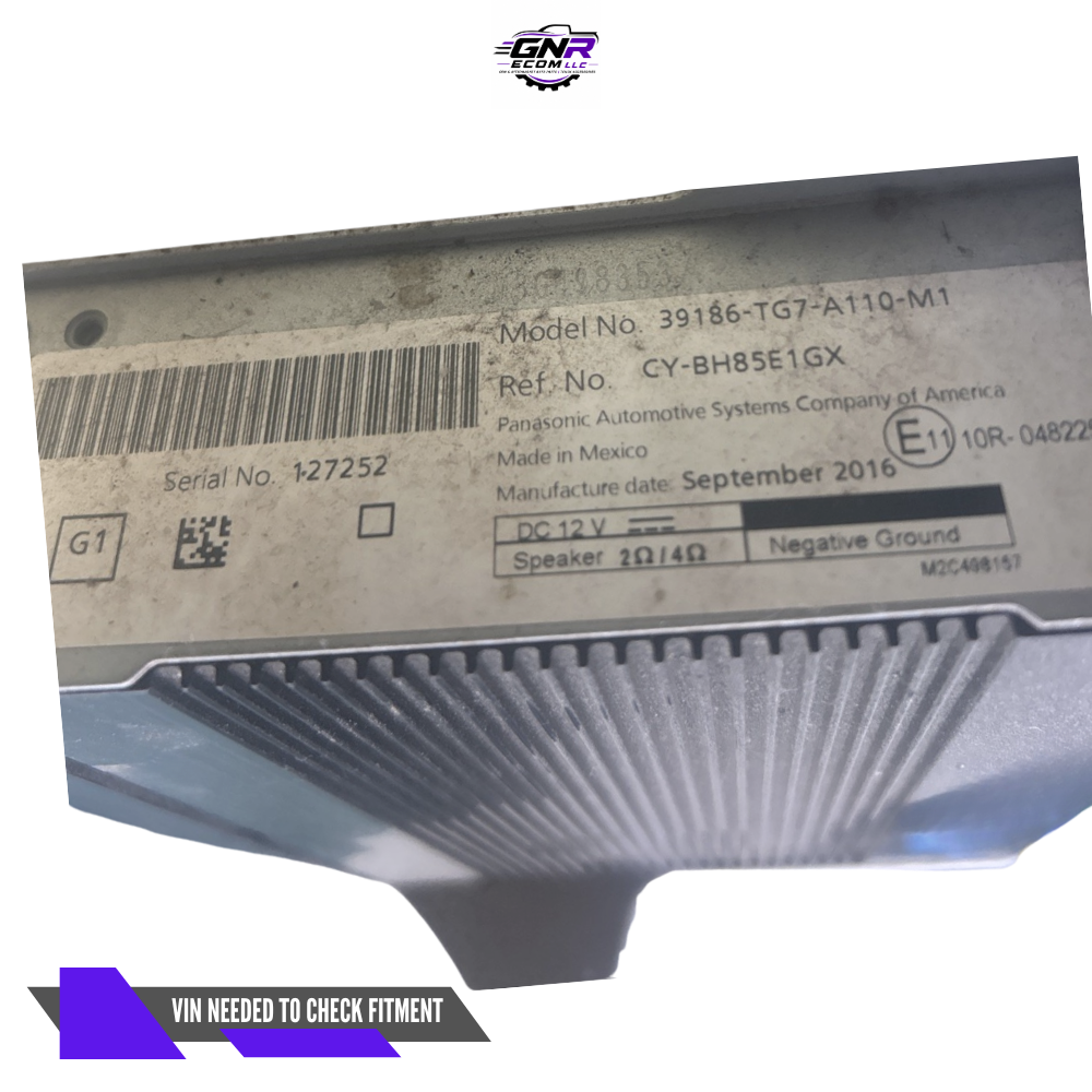 2016–2020 Honda Pilot Radio Amplifier RH Kick Panel 39186TG7A11 — view 1