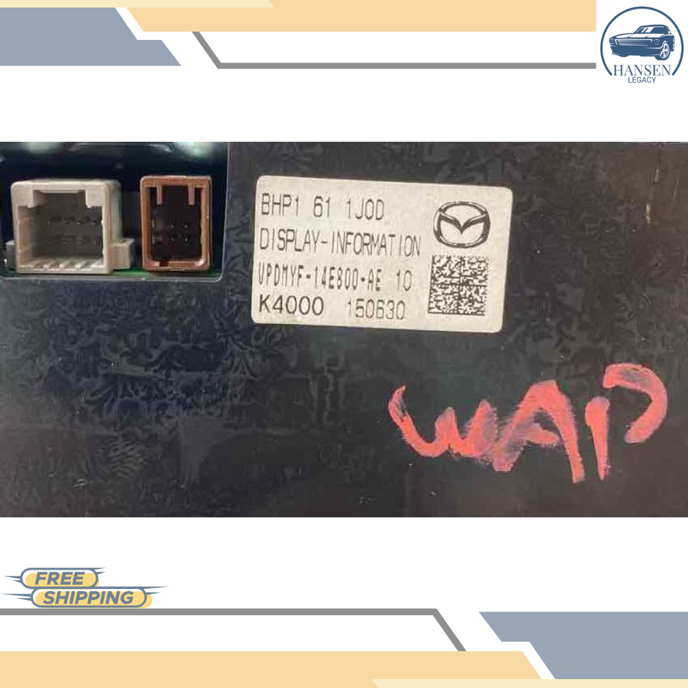 2014–2016 Mazda 3 AM FM Display Screen 7.0 touch screen OEM — view 3