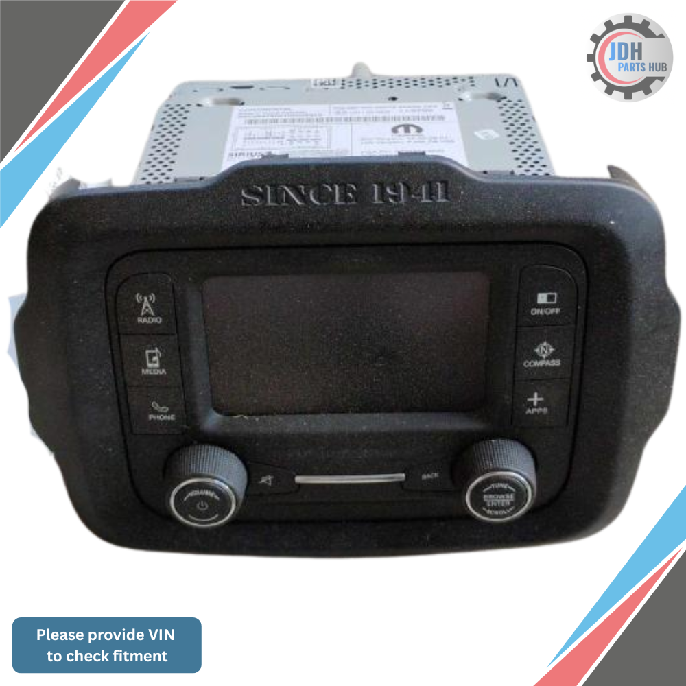 2015–2017 Jeep Renegade AM FM Radio Receiver With Display Screen OEM — view 1
