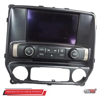 2014 Chevrolet Silverado 1500 2500 Audio Radio Control Panel with Screen 23176312 — view 1