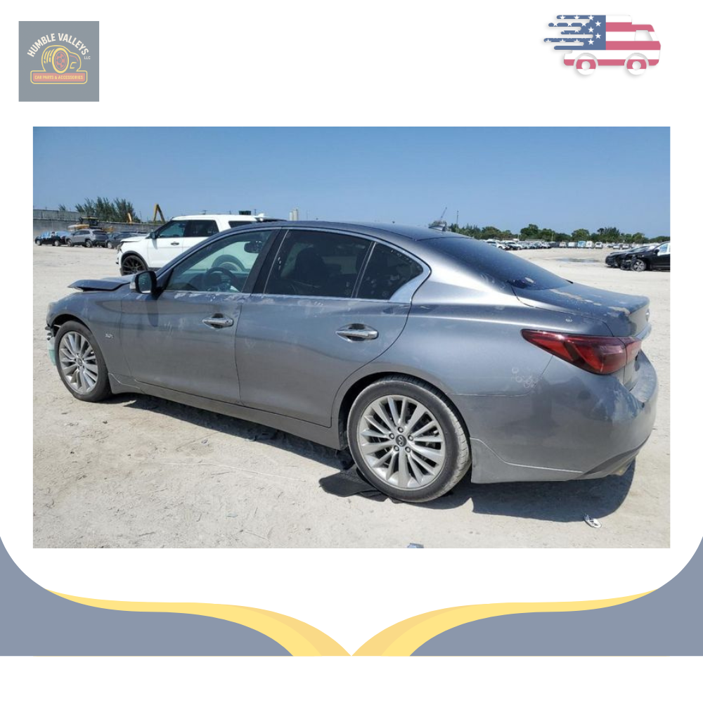 2014–2021 Infiniti Q50 Left Driver Side View Door Mirror Power Gray OEM LH — view 4