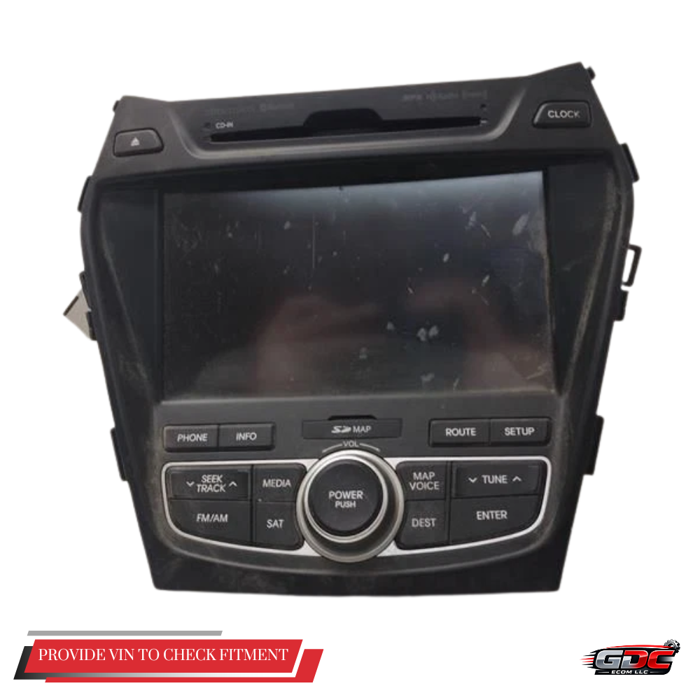2013–2016 Hyundai Santa Fe Receiver Navigation With Display Screen OEM — view 1