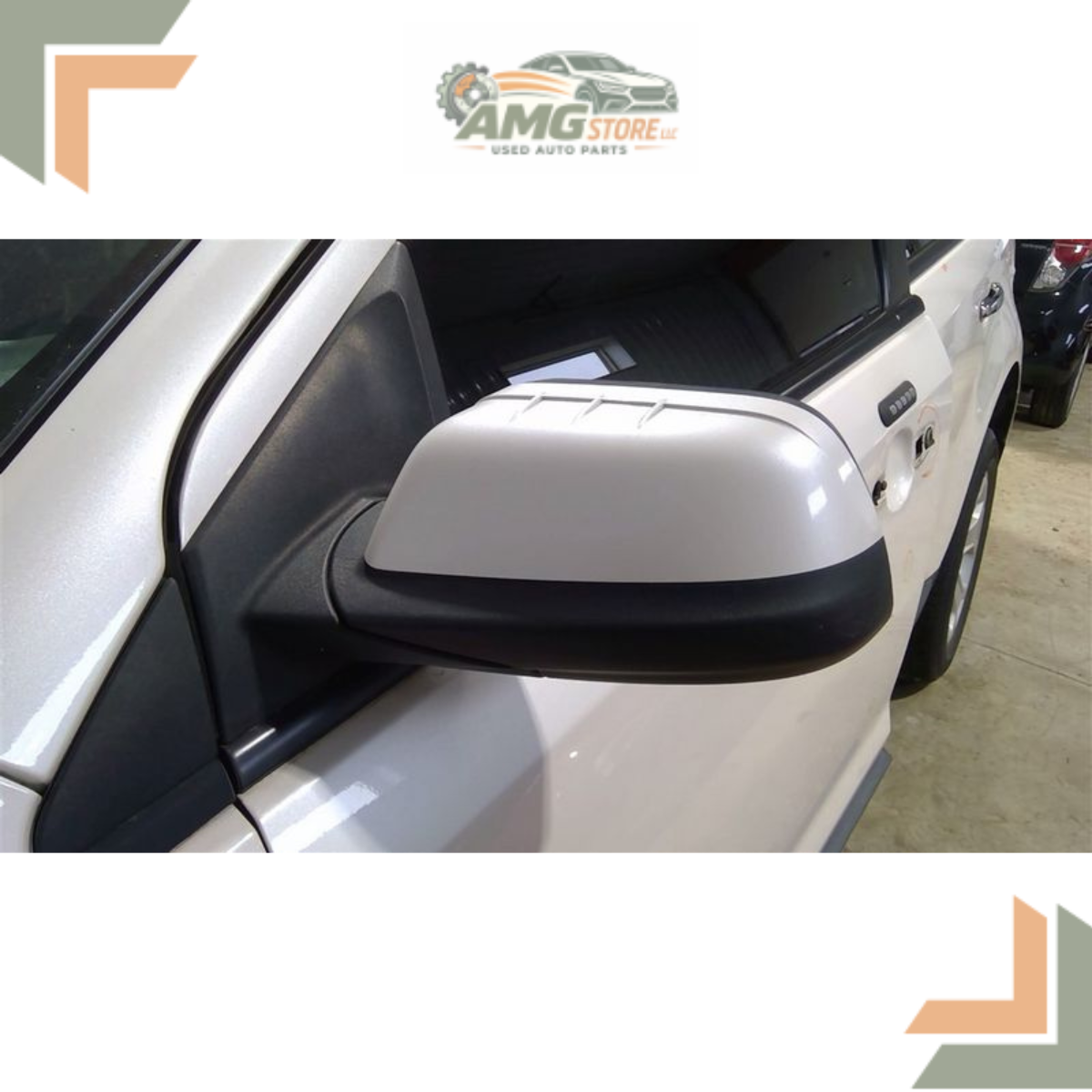 2011–2014 Ford Edge Left Driver Side View Door Mirror Power White LH OEM 12 13 — view 2