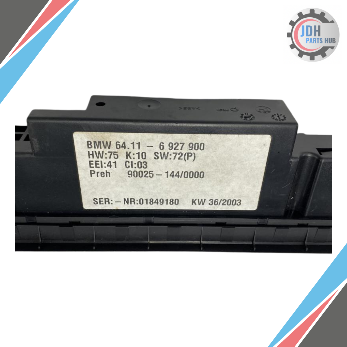 2001–2005 BMW X5 AC Heater Climate Control Panel OEM — view 3