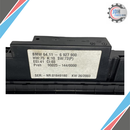 2001–2005 BMW X5 AC Heater Climate Control Panel OEM — view 3