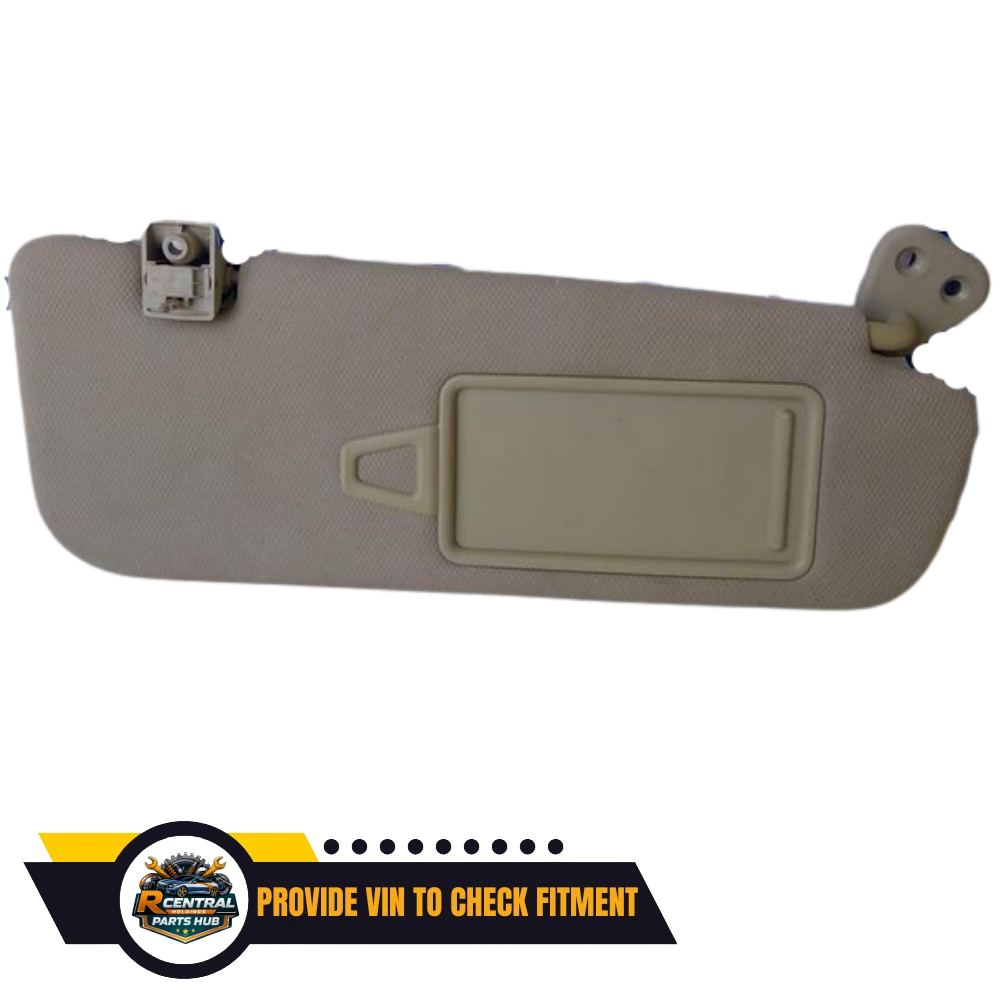 2009–2016 Hyundai Genesis RH Passenger Sunvisor Sun Visor with Mirror Extender OEM — view 1