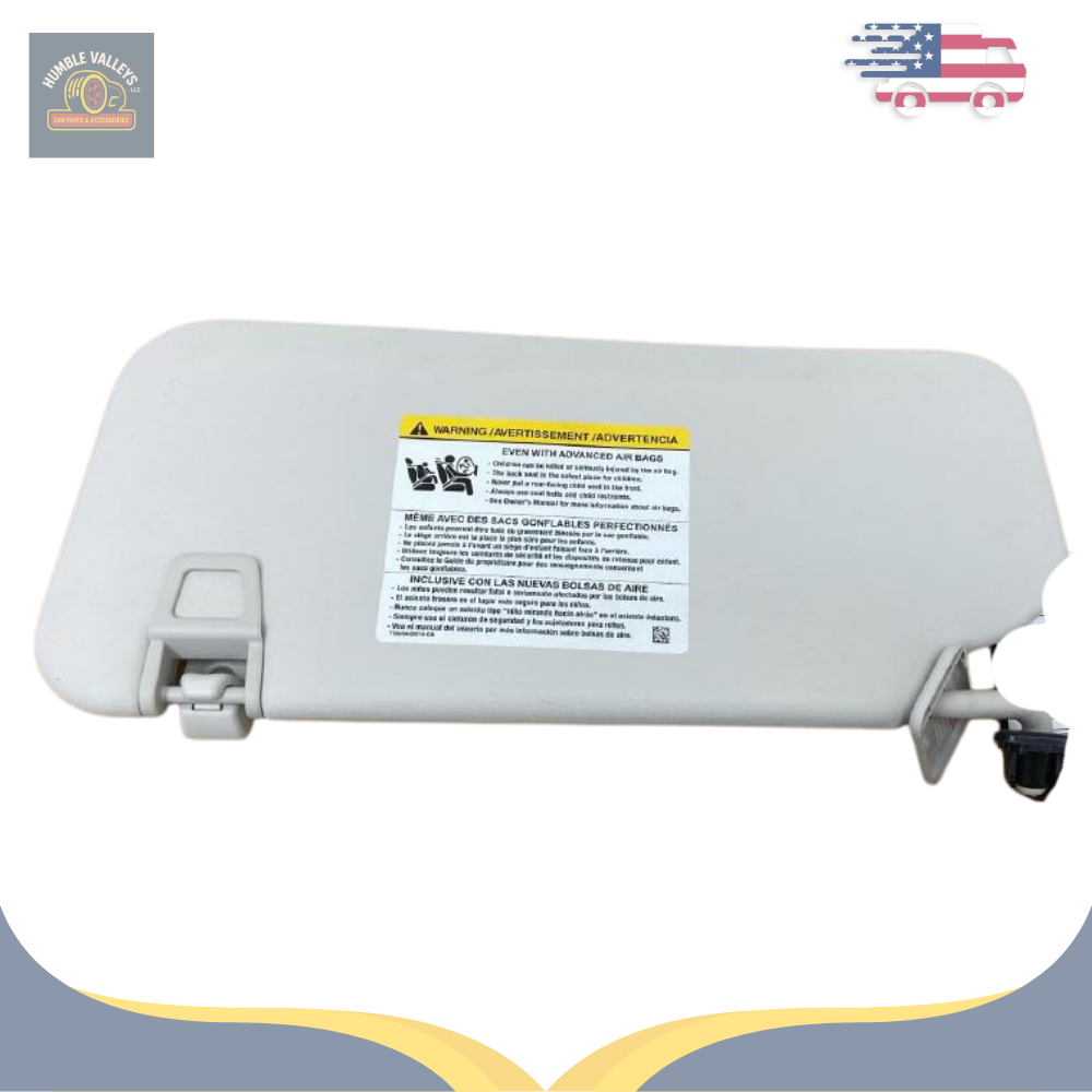 2021–2025 Ford Bronco Sport RH Passenger Sunvisor Sun Visor with Mirror & Light OEM — view 1