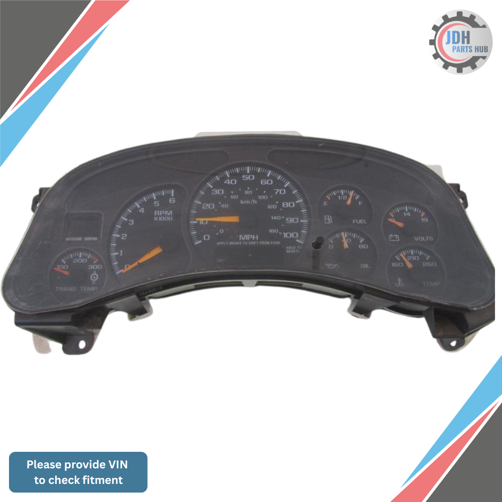 2001–2002 Chevrolet Silverado 2500 Speedometer Head Cluster OEM — view 1