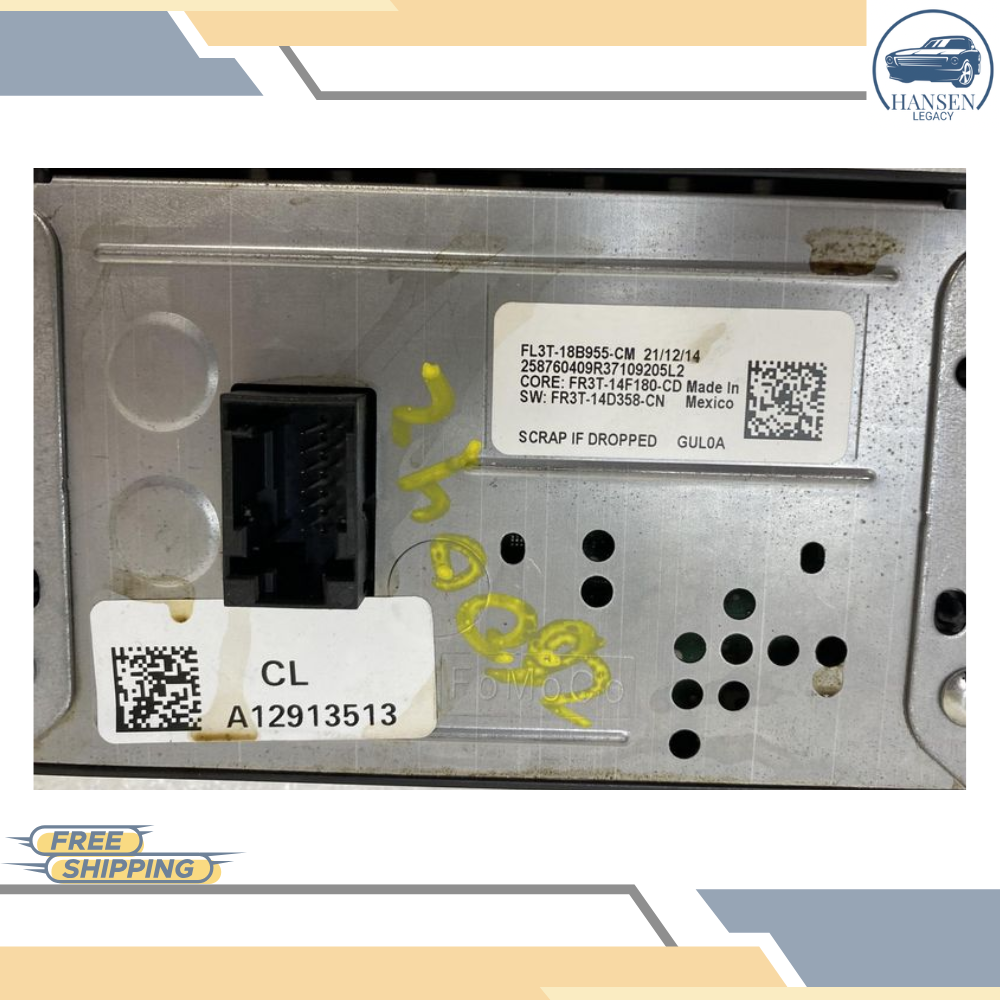 2015 FORD F-150 PICKUP RADIO DISPLAY SCREEN FRONT DASH OEM — view 3