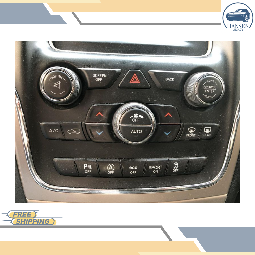 2016–2017 Jeep Grand Cherokee AC A/C Heater Temperature Control Unit 16 17 — view 2