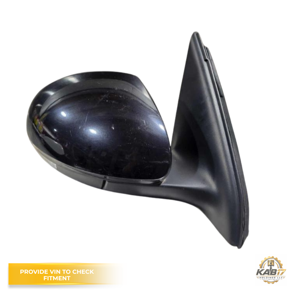 2009-18 Volkswagen Tiguan Passenger RH Side View Door Mirror Assembly Black OEM — view 1