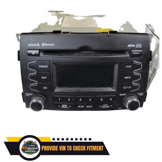 2010–2012 KIA Sorento Radio Receiver CD Player Bluetooth Sirius Satellite OEM — view 1