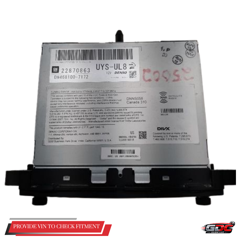 2012–2014 Chevrolet Tahoe Silverado 1500 Radio Receiver Navigation OEM — view 1